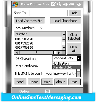 Text Messaging Software for Pocket PC to Mobile