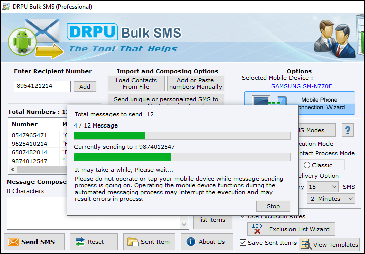 Text Messaging Software - Professional