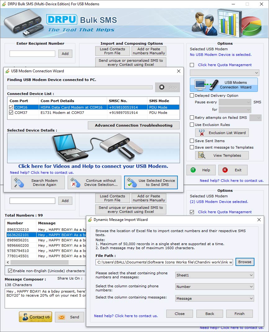 Send SMS via Modem Windows 11 download